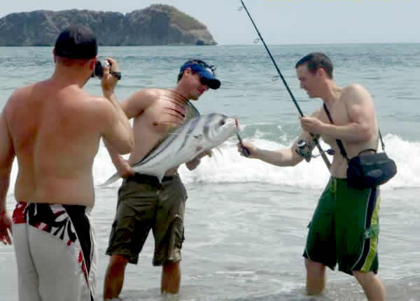 Surf Fishing in Costa Rica - Fishing from Shore