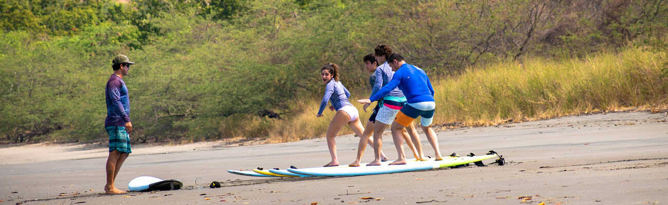 Surf lessons in Papagayo Costa Rica